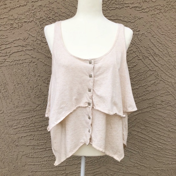 O'Neill Tops - O’NEIL Heather Layered Racerback Tank Hankerchief